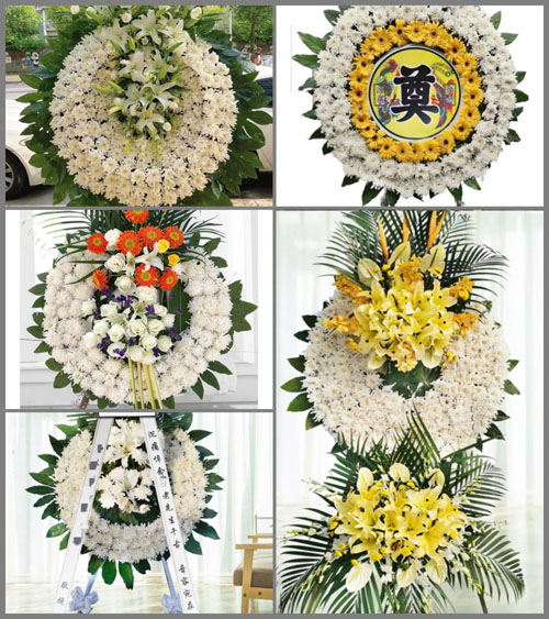 四川成都彭州市三界镇元胜村花圈速递